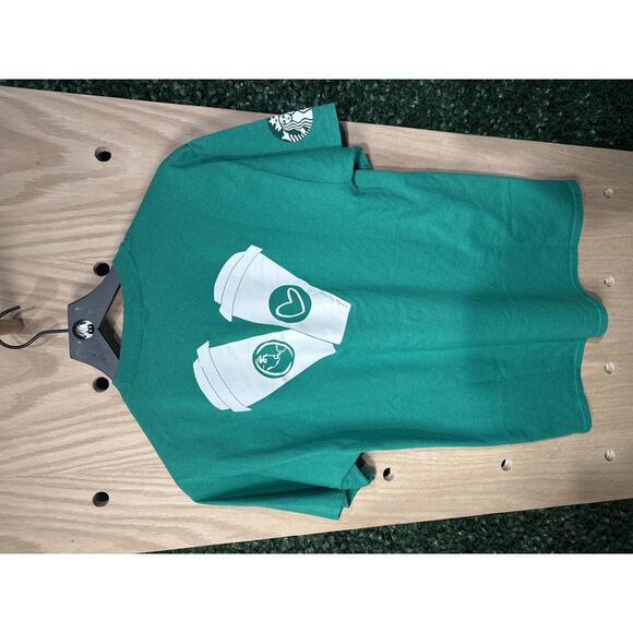 Starbucks Green Graphic T-Shirt "Good Things Are Happening" - Picture 4 of 4